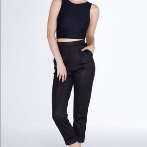 Blackmilk Reptilian High Waisted Cuffed Pants M